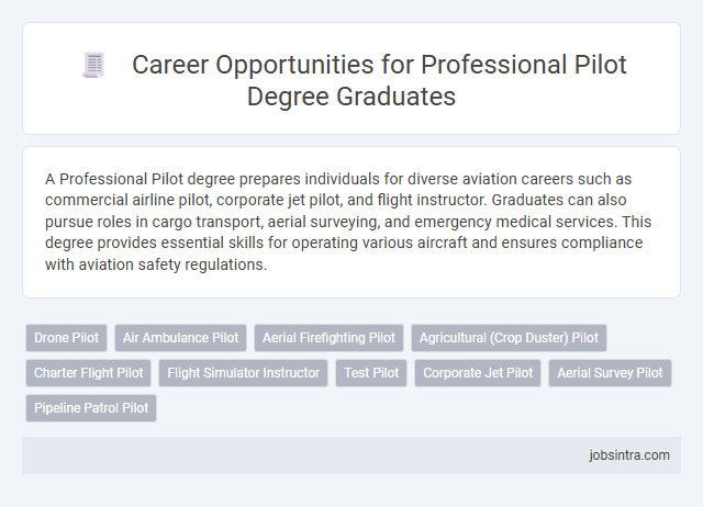 Career Opportunities for Professional Pilot Degree Graduates