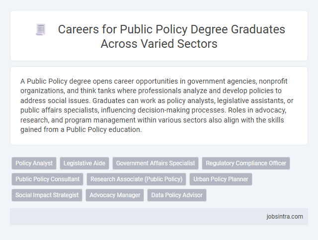Careers for Public Policy Degree Graduates Across Varied Sectors
