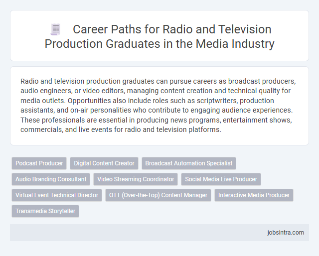 Career Paths for Radio and Television Production Graduates in the Media Industry