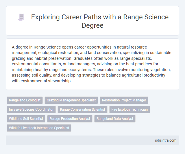 Exploring Career Paths with a Range Science Degree