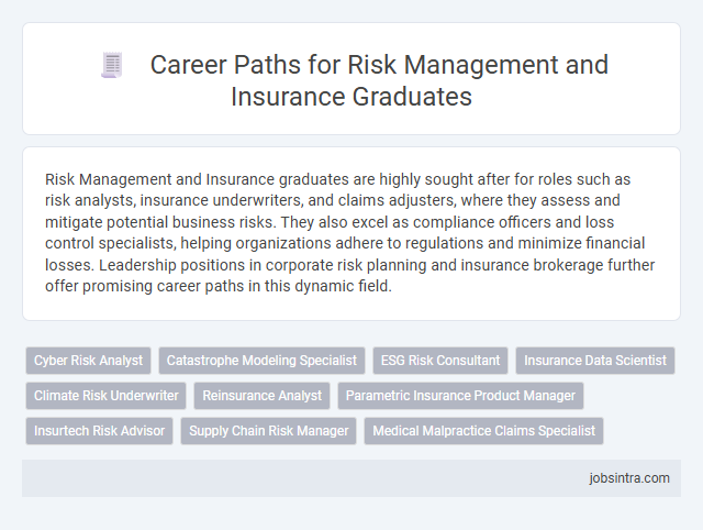 Career Paths for Risk Management and Insurance Graduates