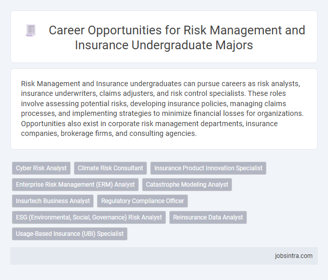 Career Opportunities for Risk Management and Insurance Undergraduate Majors