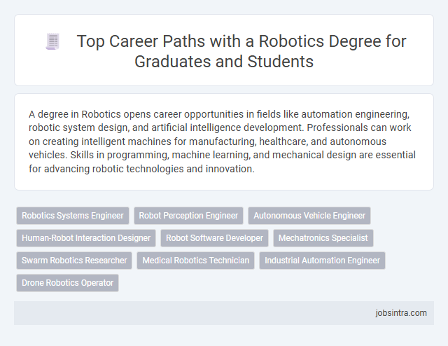 Top Career Paths with a Robotics Degree for Graduates and Students
