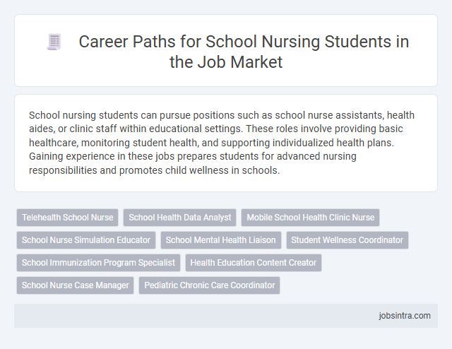Career Paths for School Nursing Students in the Job Market