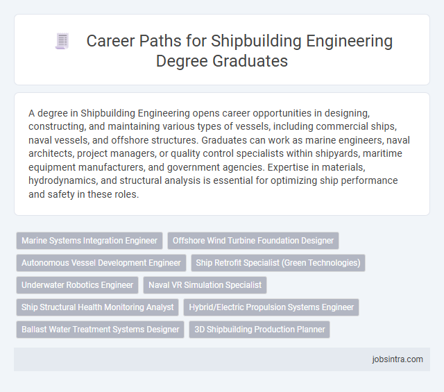 Career Paths for Shipbuilding Engineering Degree Graduates