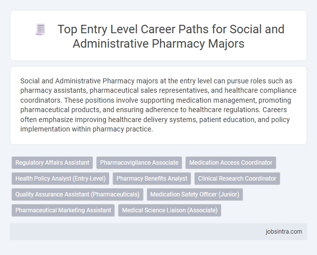 Top Entry Level Career Paths for Social and Administrative Pharmacy Majors