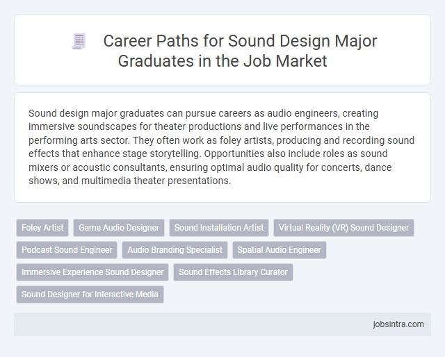 Career Paths for Sound Design Major Graduates in the Job Market