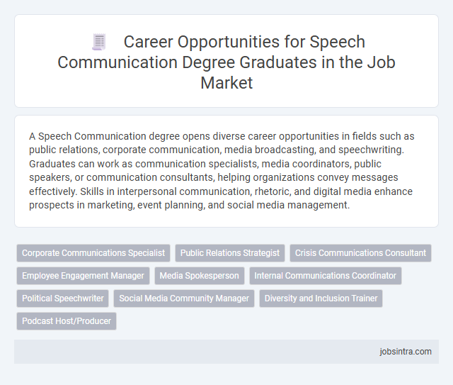 Career Opportunities for Speech Communication Degree Graduates in the Job Market