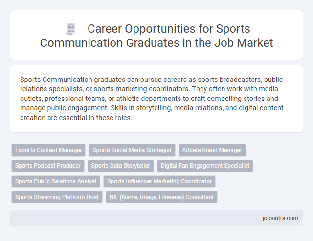 Career Opportunities for Sports Communication Graduates in the Job Market