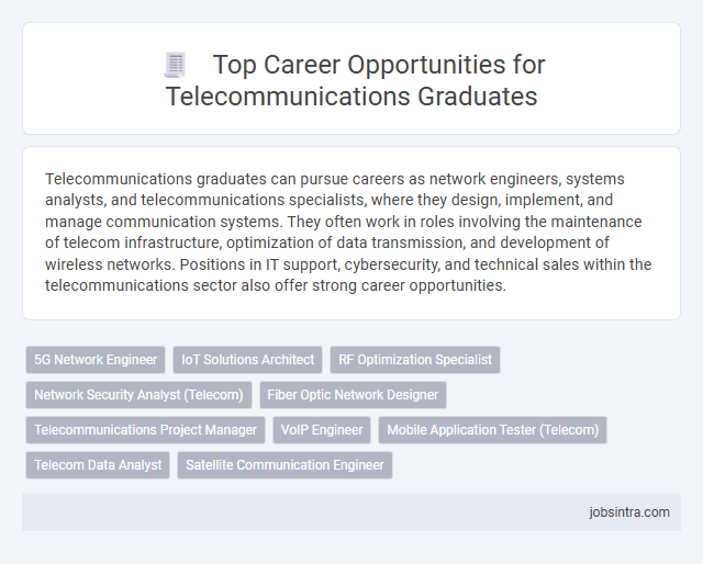 Top Career Opportunities for Telecommunications Graduates