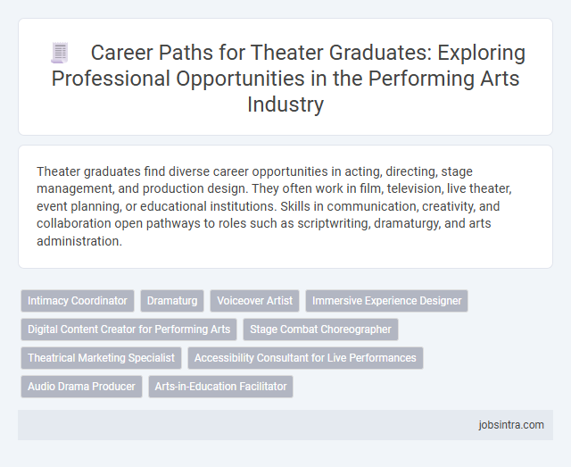 Career Paths for Theater Graduates: Exploring Professional Opportunities in the Performing Arts Industry