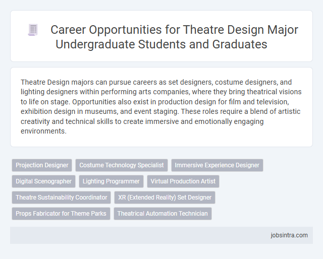 Career Opportunities for Theatre Design Major Undergraduate Students and Graduates