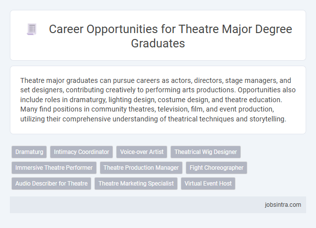 Career Opportunities for Theatre Major Degree Graduates