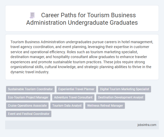 Career Paths for Tourism Business Administration Undergraduate Graduates