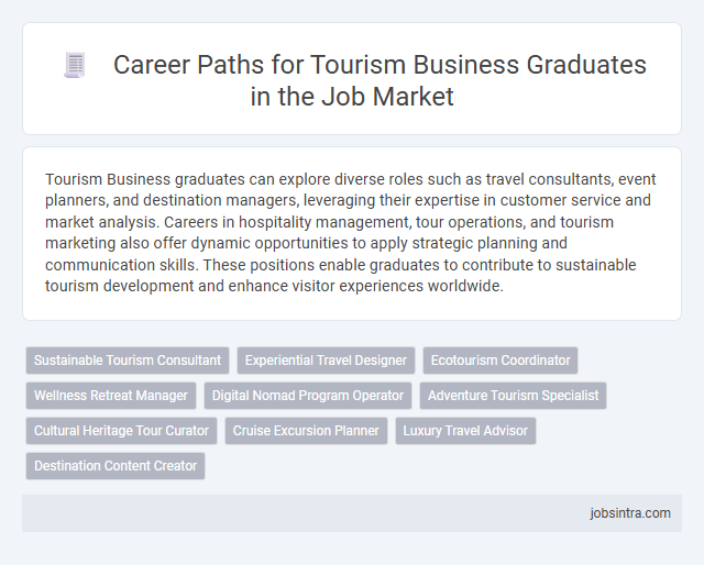 Career Paths for Tourism Business Graduates in the Job Market