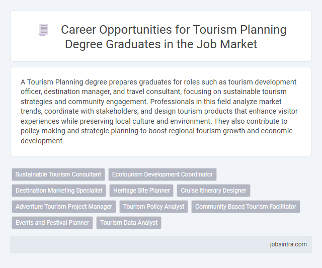 Career Opportunities for Tourism Planning Degree Graduates in the Job Market