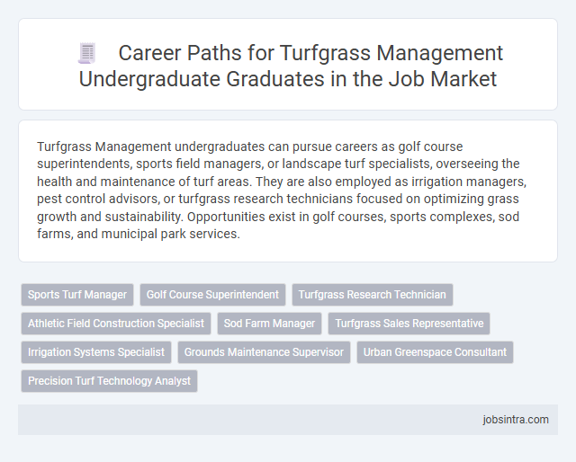 Career Paths for Turfgrass Management Undergraduate Graduates in the Job Market