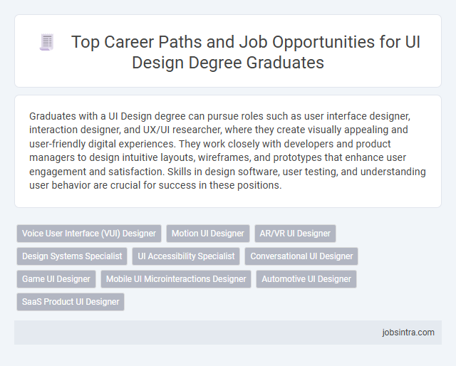Top Career Paths and Job Opportunities for UI Design Degree Graduates