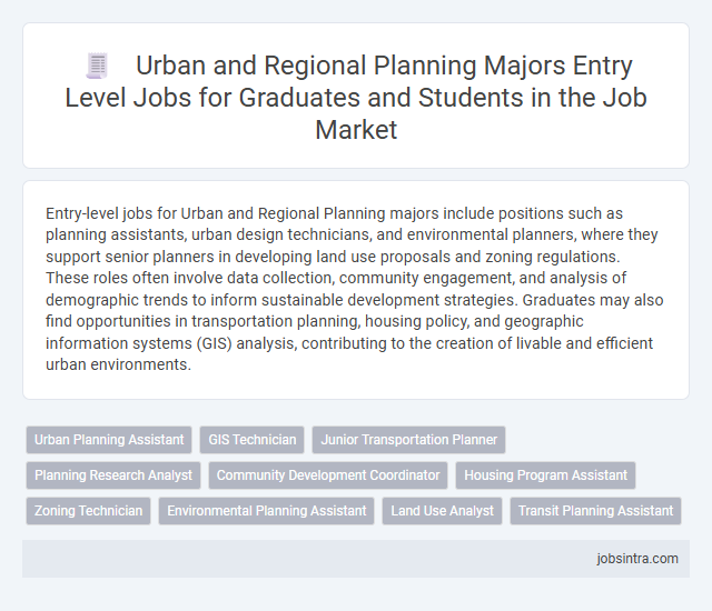 Urban and Regional Planning Majors Entry Level Jobs for Graduates and Students in the Job Market