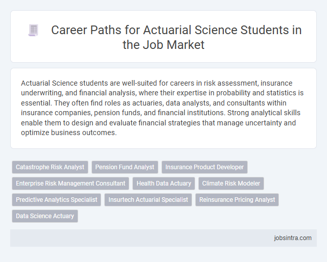 Career Paths for Actuarial Science Students in the Job Market