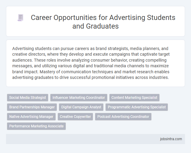 Career Opportunities for Advertising Students and Graduates