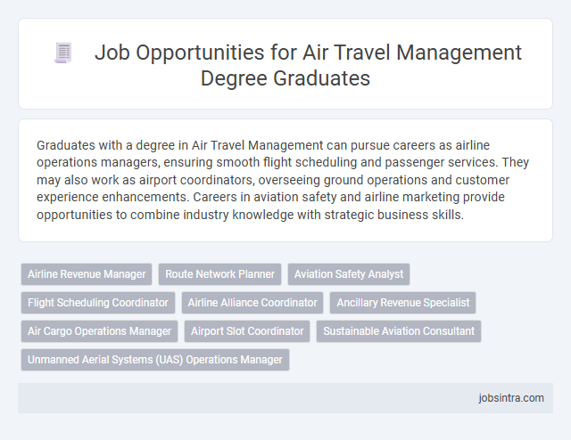 Job Opportunities for Air Travel Management Degree Graduates