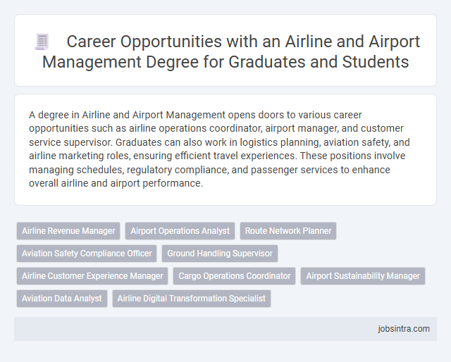 Career Opportunities with an Airline and Airport Management Degree for Graduates and Students