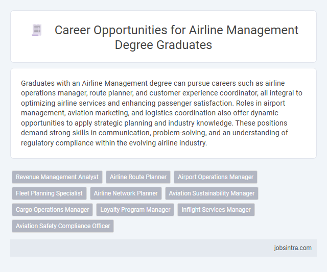 Career Opportunities for Airline Management Degree Graduates