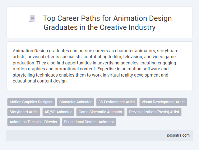 Top Career Paths for Animation Design Graduates in the Creative Industry