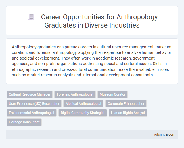 Career Opportunities for Anthropology Graduates in Diverse Industries