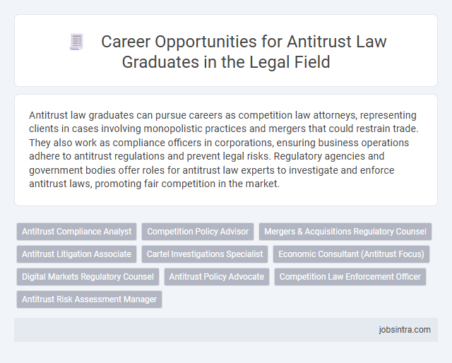 Career Opportunities for Antitrust Law Graduates in the Legal Field