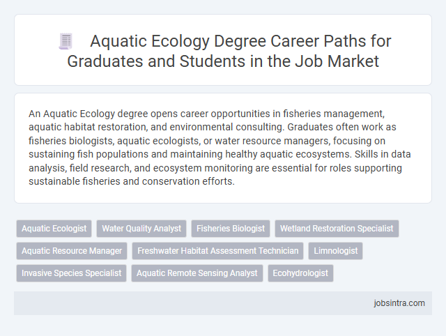 Aquatic Ecology Degree Career Paths for Graduates and Students in the Job Market