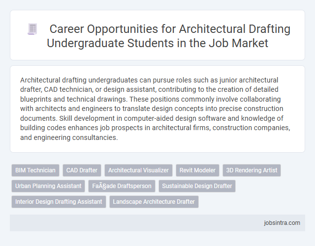 Career Opportunities for Architectural Drafting Undergraduate Students in the Job Market