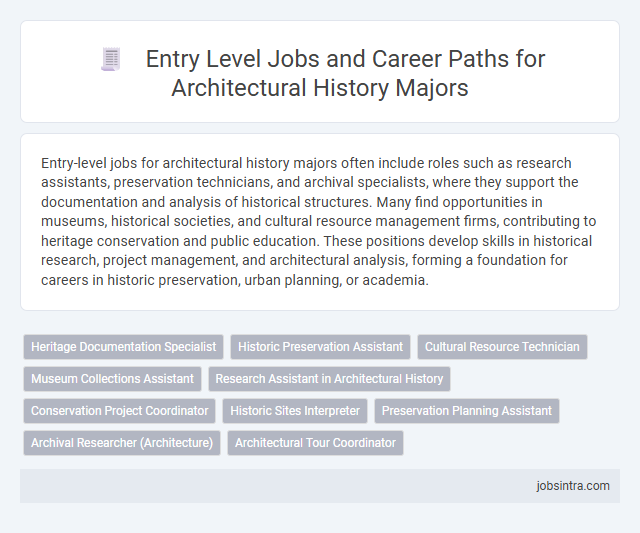 Entry Level Jobs and Career Paths for Architectural History Majors