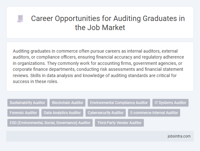 Career Opportunities for Auditing Graduates in the Job Market