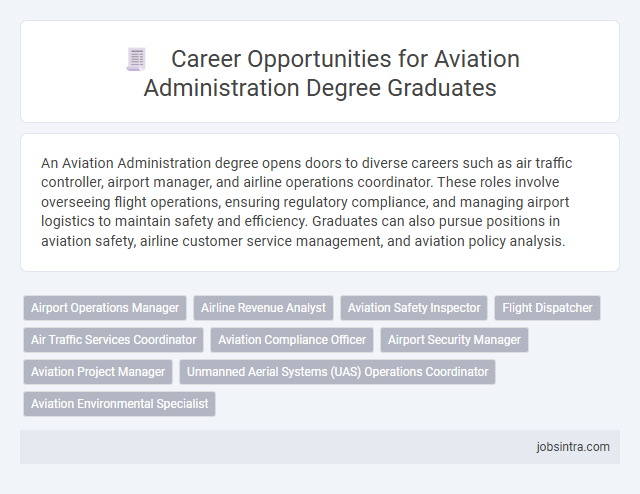 Career Opportunities for Aviation Administration Degree Graduates