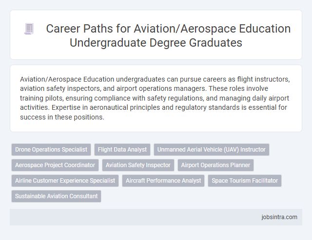 Career Paths for Aviation/Aerospace Education Undergraduate Degree Graduates