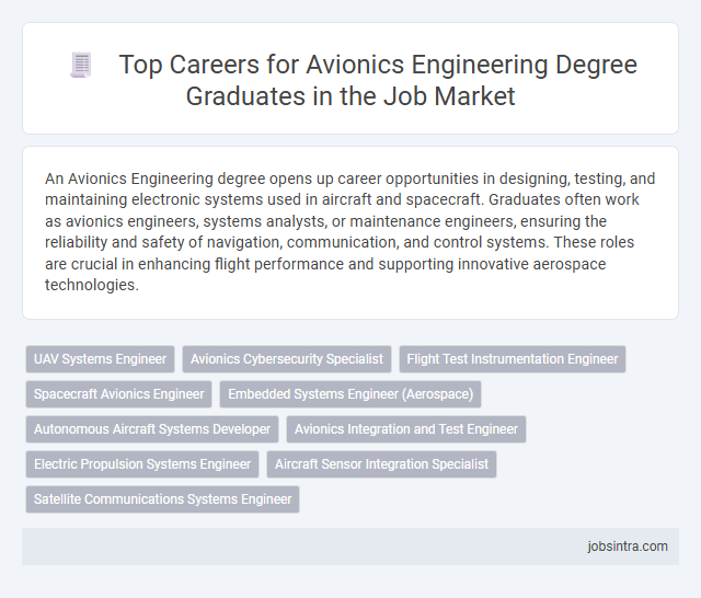 Top Careers for Avionics Engineering Degree Graduates in the Job Market