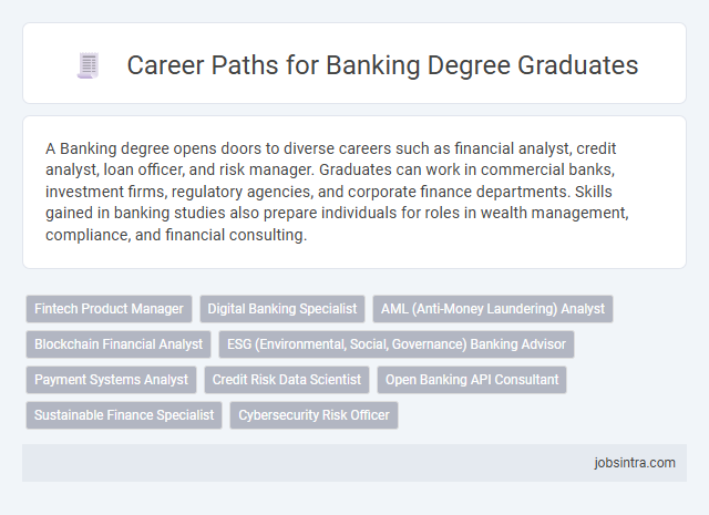 Career Paths for Banking Degree Graduates