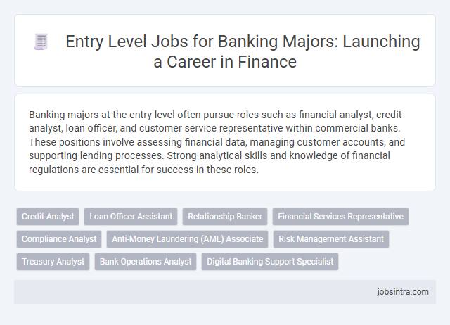Entry Level Jobs for Banking Majors: Launching a Career in Finance