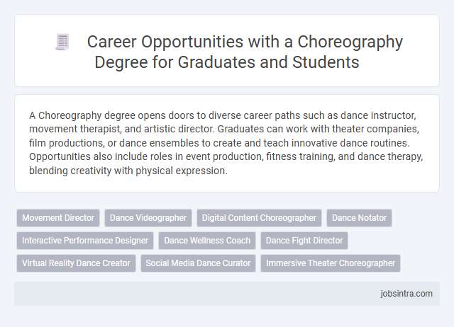 Career Opportunities with a Choreography Degree for Graduates and Students