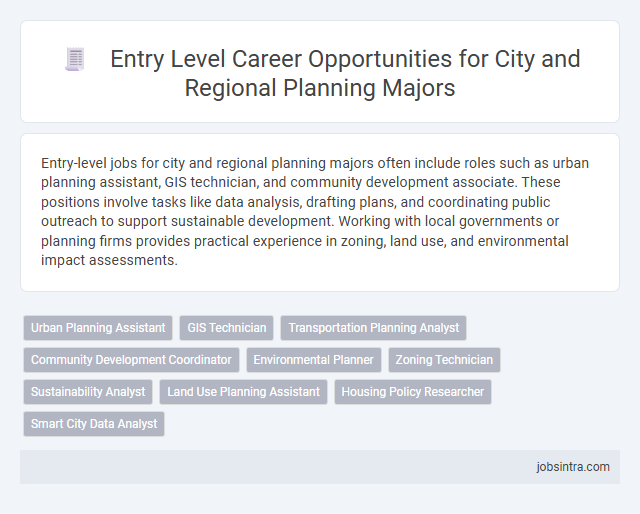 Entry Level Career Opportunities for City and Regional Planning Majors