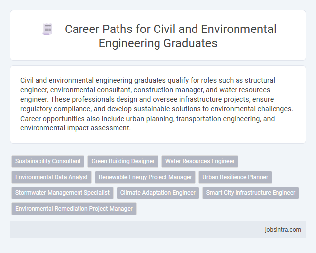 Career Paths for Civil and Environmental Engineering Graduates