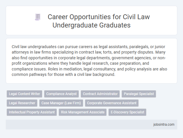 Career Opportunities for Civil Law Undergraduate Graduates