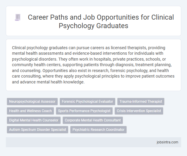 Career Paths and Job Opportunities for Clinical Psychology Graduates