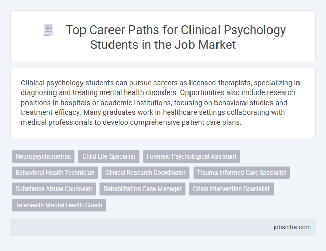 Top Career Paths for Clinical Psychology Students in the Job Market