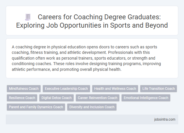 Careers for Coaching Degree Graduates: Exploring Job Opportunities in Sports and Beyond