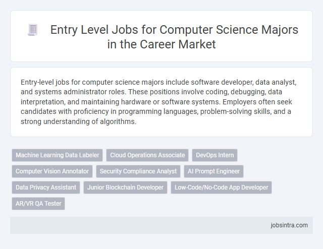 Entry Level Jobs for Computer Science Majors in the Career Market