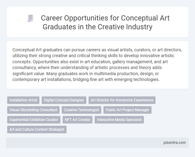 Career Opportunities for Conceptual Art Graduates in the Creative Industry