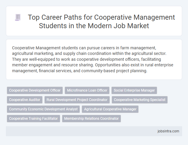 Top Career Paths for Cooperative Management Students in the Modern Job Market
